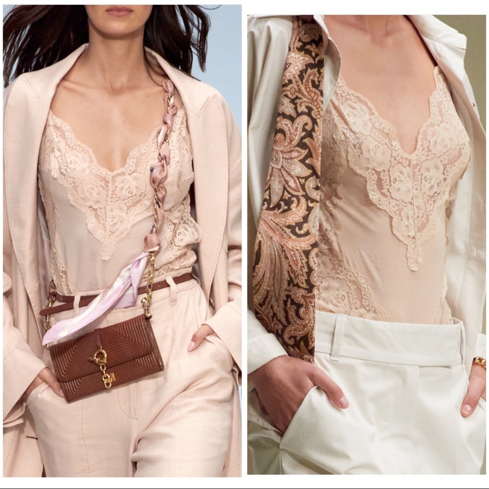 Zimmermann Botanica Teddy Lace Trim Cotton Bodysuit Milk Cream - Picture 2 of 16